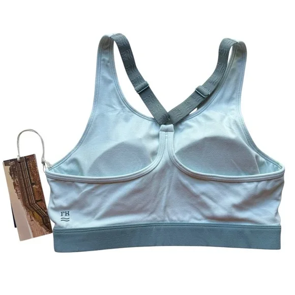 NWT Fair Harbor The Corliss Bra Green Ditsy Floral Sports Bra Size M Medium
